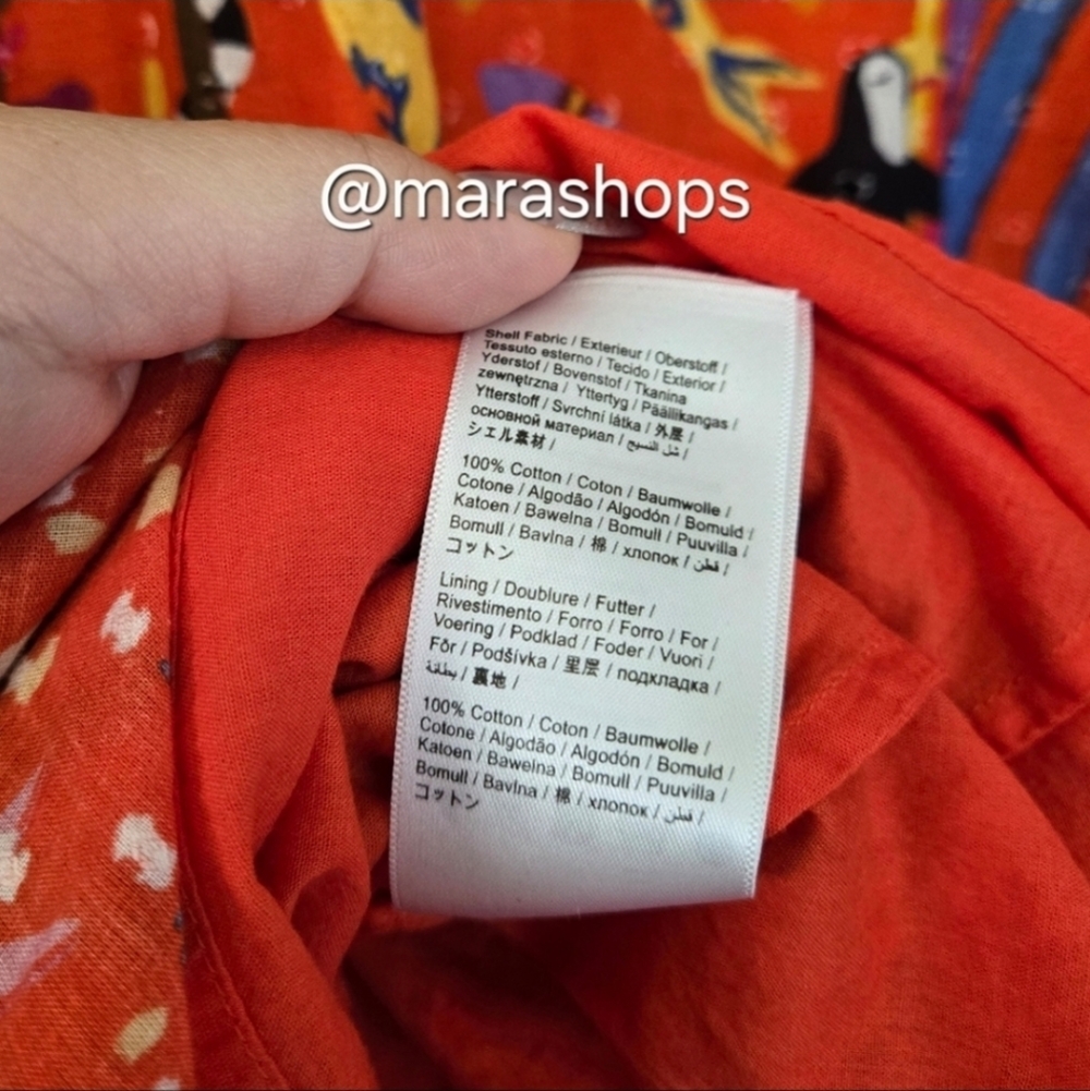 FARM Rio Red Magic Forest V Neck Mini Dress - Picture 8 of 9